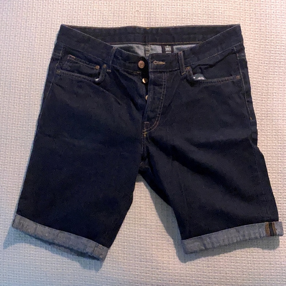 Men’s Dark Blue H&M Jean Shorts Slim Fit